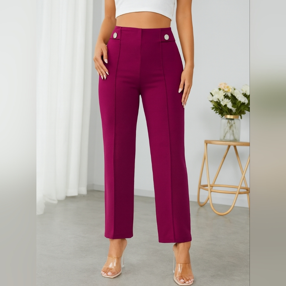 NYC Women's Magenta‎ Trousers